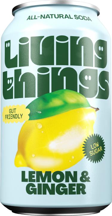 Image du produit Living Things Soft-Drinks Lemon & Ginger 12 x 0.33 l (12 x 33 cl)
