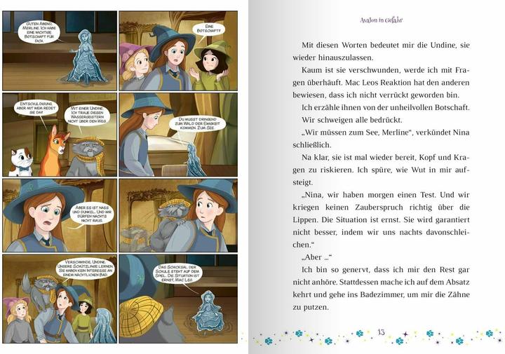Produktbild Die Zauberschule von Avalon – Avalon in Gefahr (Deutsch, Faltazius, Anja Hackländer, Charlotte Grossetête, Ullmann Medien, 2024)