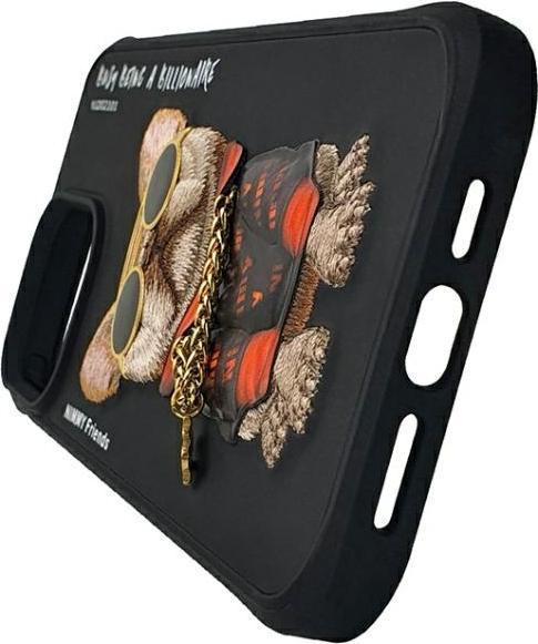 Immagine prodotto Nimmy case iPhone 15 Pro Max 6.7" black Glasses Cool Dog (Apple iPhone 15 Pro Max)