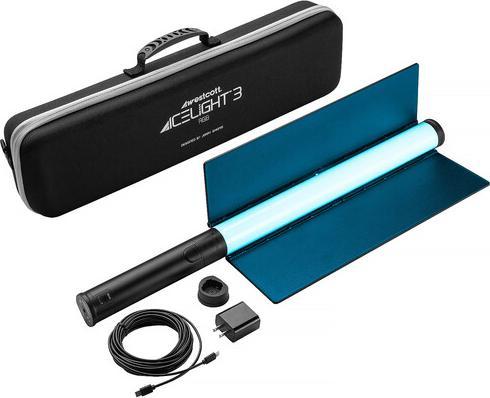 Actual product image Westcott Ice Light 3 RGB LED Tube Light Mit Batteriegriff und Barndoors (Further permanent lights)