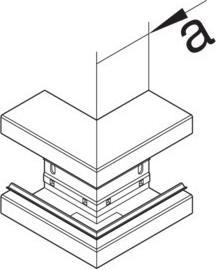 Immagine prodotto Hager TEH BR6513037035 Angolo esterno del profilo base in plastica per BR 65x130mm OT 80mm lich (6.80 cm)