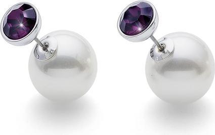 Oliver Weber Collection Stud Earrings Twice (Rhodium)
