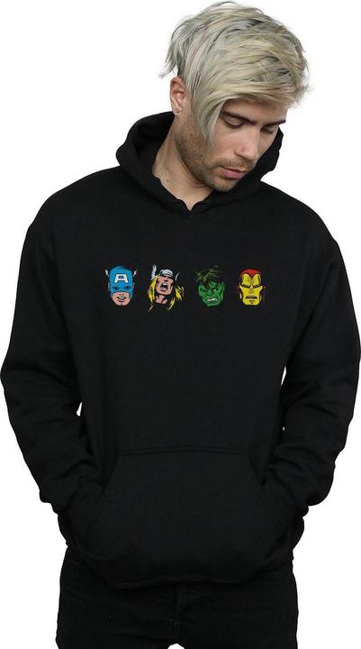 Produktbild Avengers Comic Heads Kapuzenpullover (S)