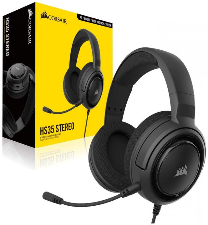 Produktbild Corsair HS35 Carbon Black Stereo-PC (Kabelgebunden)