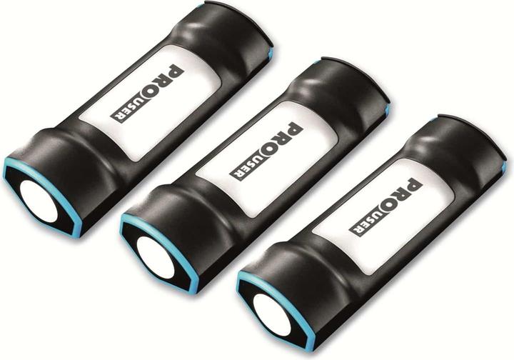 Actual product image ProUser Power bank with flashlight set of 3 (7500 mAh, 27.75 Wh)