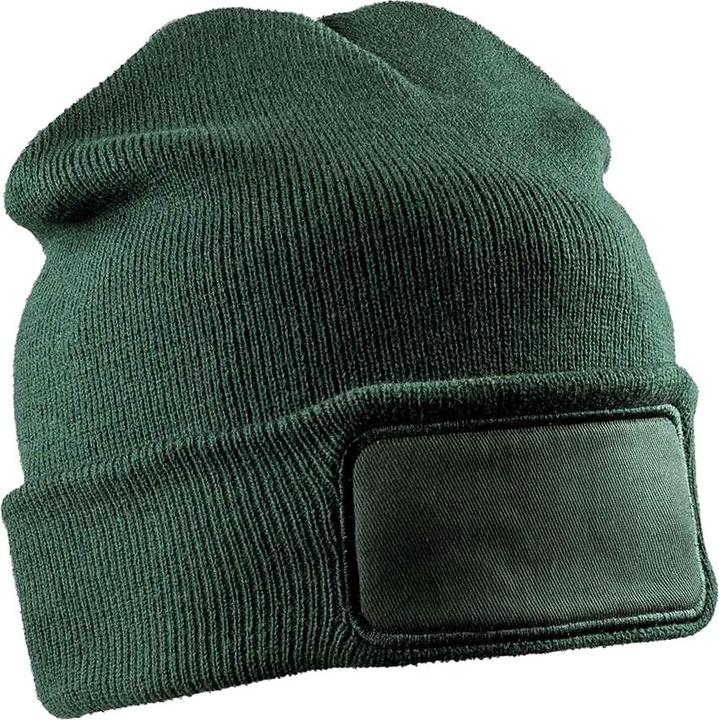 Actual product image Result Printers Double Knit Recycled Beanie