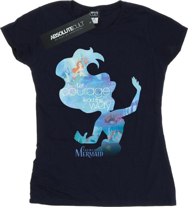 Disney Princess Ariel Filled Silhouette TShirt