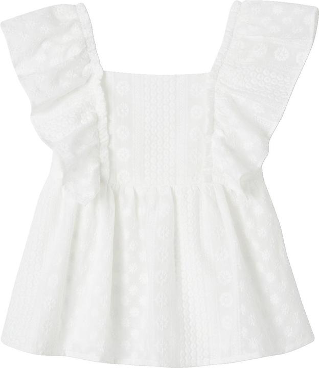 Actual product image Vertbaudet Festive girls' flounce blouse (146)