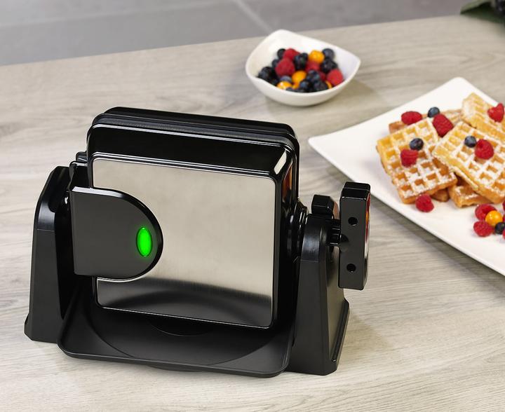 Produktbild Rosenstein & Söhne Drehbares Waffeleisen für eckige Belgische Waffeln