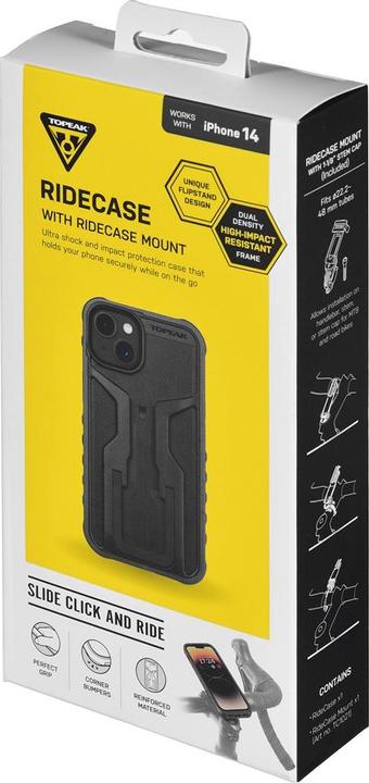 Image du produit Topeak na téléphone RideCase iPhone 14. Juodas/ Pilka (Apple iPhone 14)