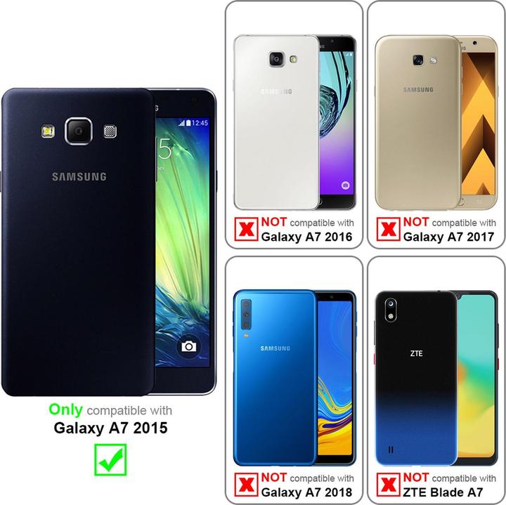 Actual product image Cadorabo Book Jeans Optics Cover (Samsung Galaxy A7)