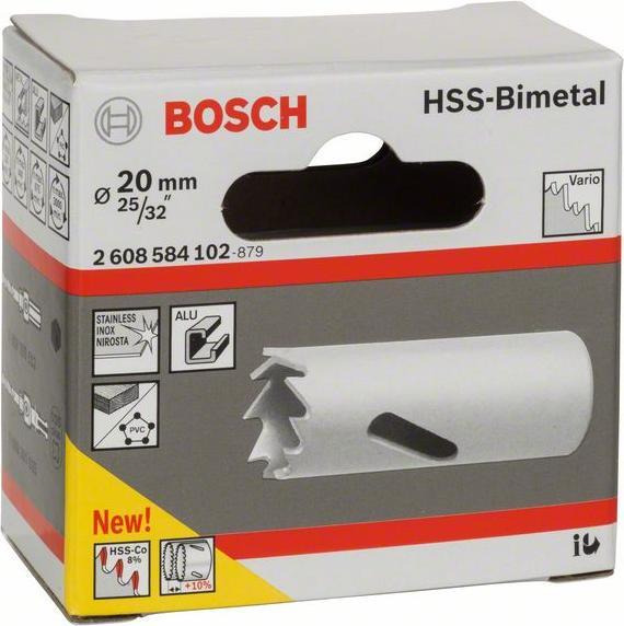 Image du produit Bosch Professional Zubehör Scie cloche bimétallique HSS pour adaptateur standard, 20 mm, 25/32 pouces (20 mm)