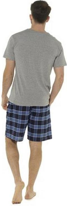 Produktbild Foxbury Mens Jersey Checked Short Lounge Set (L)