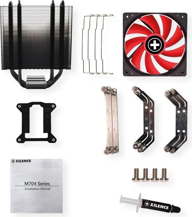 Actual product image Xilence M704, 700-1600 rpm, 70 CFM, 18-32.5 dB, PWM, 122. (160 mm)
