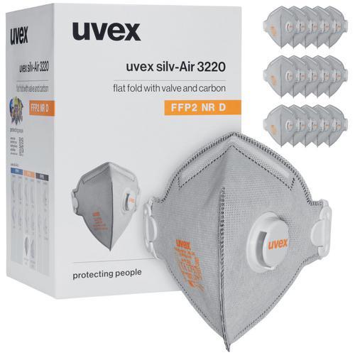 Image du produit Uvex Safety Uvex silv-Air classic 3220 8763220 Masque anti-poussière fin avec valve FFP2 15 pcs. DIN EN 149:2001 (FFP2, 15 x)