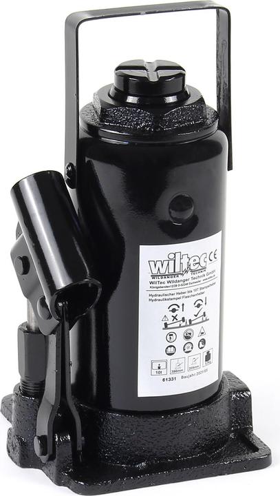 Actual product image Wiltec Hydraulic jack 10t car jacking ram bottle jack