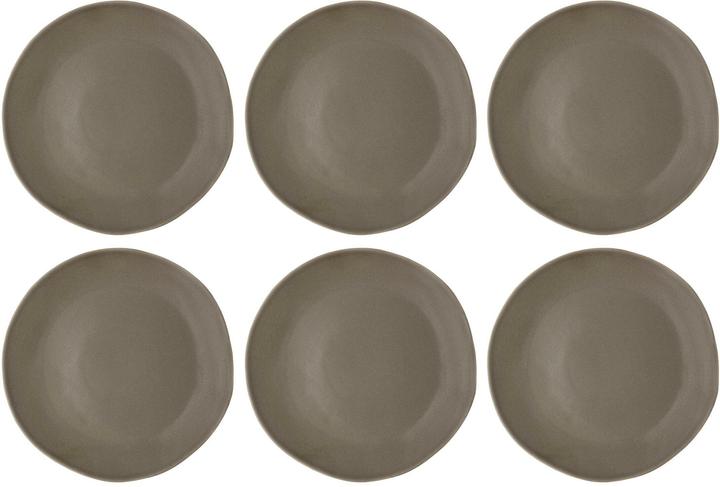 Immagine prodotto Villa Collection Speiseteller Shoku Ø 27 cm, 6 Stück, Braun (6 x, 27 cm)