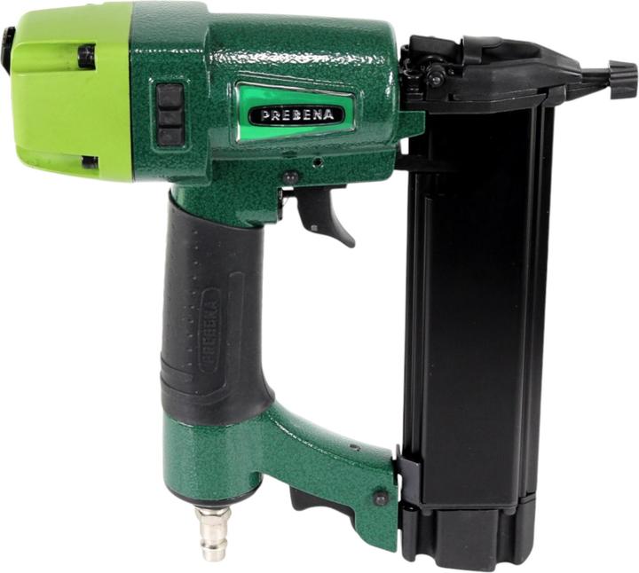 Produktbild Prebena 2XR-J50 Druckluftnagler 4,0 - 7,0 Bar + PROFI-J-BOX Stauchkopfnägel Brads 12500 Stk. +