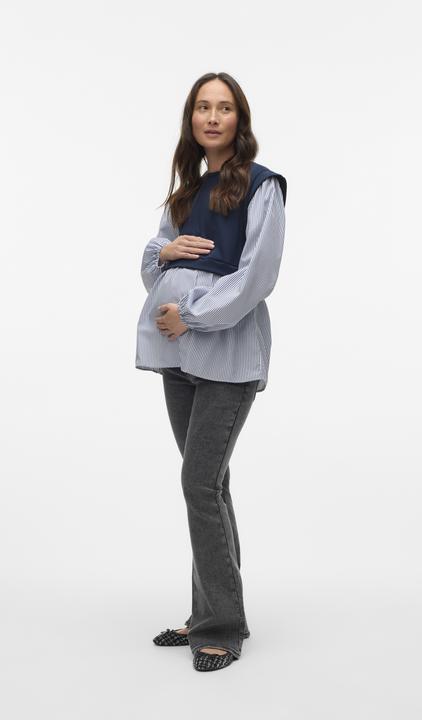Image du produit Mamalicious Coupe normale Col rond Manches larges Top Blouse (XS)