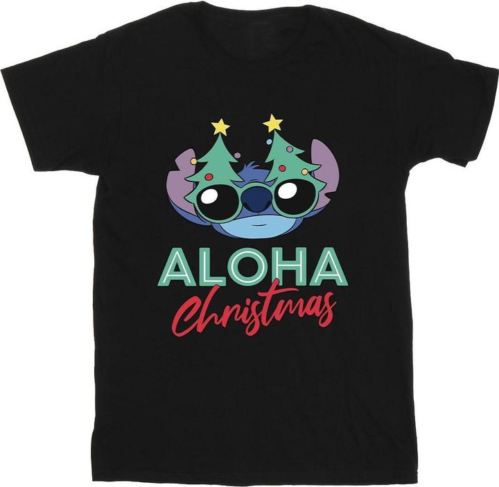 Image du produit Disney - T-shirt LILO AND STITCH CHRISTMAS TREE SHADES - Fille (128)