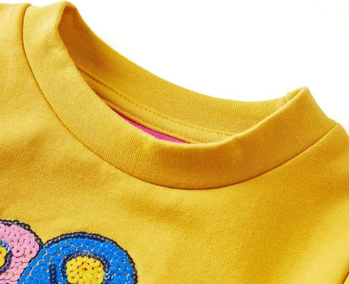 Image du produit VidaXL Sweatshirt pour enfants Ocre foncé 92,Composition : 95 % coton (92)