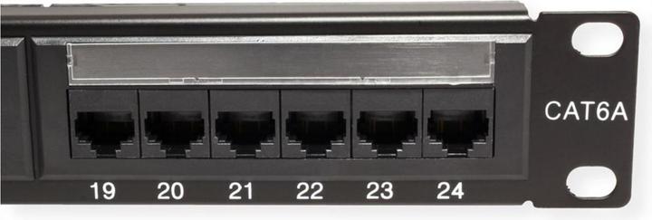 Actual product image Value Cat.6A 19/" patch panel, 24 P, unshielded, black