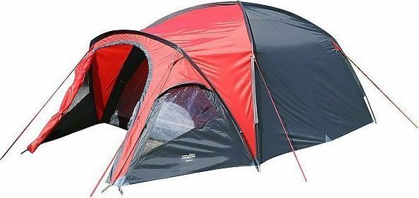 Actual product image High Colorado Toscana 3 Alu Tent red grey
