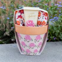 Produktbild Accentra Handpflegeset ESSENTIAL BOTANICS - CLASSICS in Blumentopf, inkl. 60ml Hand- & Nagelcreme, Gartenhand (Manicure set)