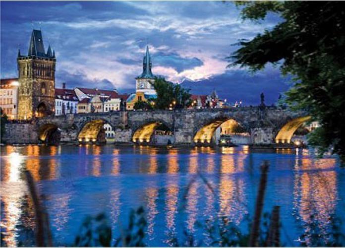 Actual product image D-Toys Puzzle 1000 Prague, View of the Charles Bridge (1000 pieces)