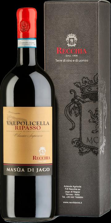 Image du produit Recchia Ripasso Valpolicella Classico DOC Masua di Jago, étui (1 x 150 cl, 2017)