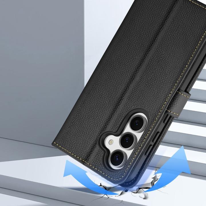 Actual product image Dux Ducis Lawa Series MagSafe Kunstleder Bookcover Hülle (Samsung Galaxy S25)