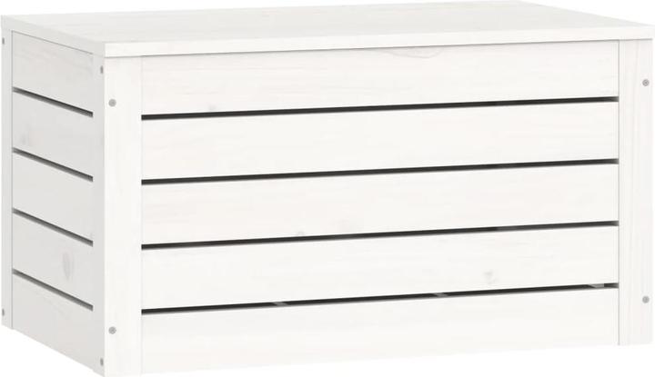 Produktbild VidaXL Truhe Weiss 59,5x36,5x33 cm Massivholz Kiefer,Farbe
