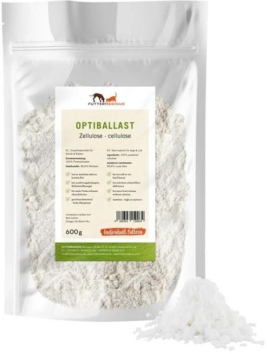 Produktbild Optiballast Pulverzellulose Ergänzungsfutter (Junior, Adult, Senior, 1 Stk., 600 g)