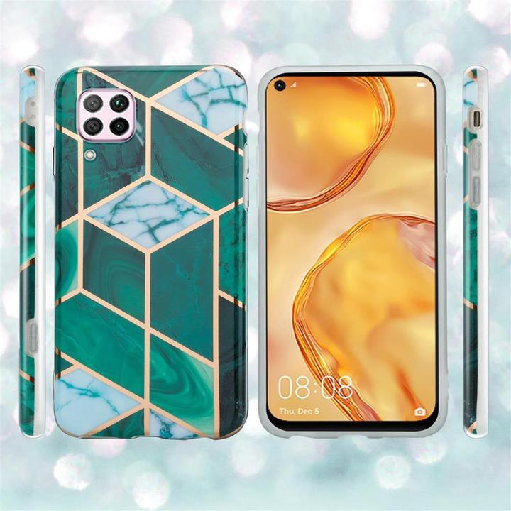 Actual product image Cadorabo IMD TPU Colorful Marble Cover (Huawei P40 Lite)