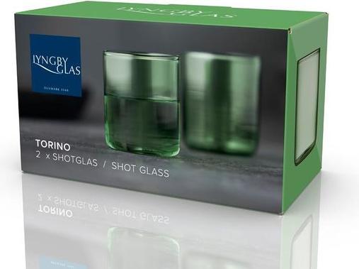 Produktbild Lyngby Schnapsglas Torino Grün, 2 Stück, 5.5 cl (0.55 dl, 2 x, Schnapsgläser + Shotgläser)