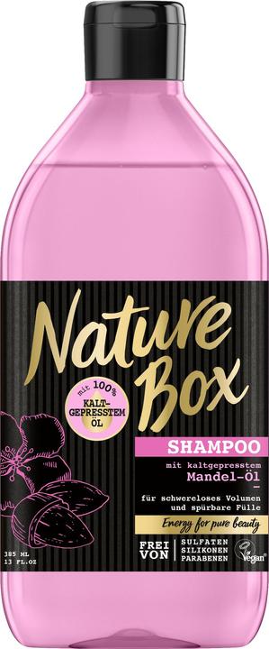 Nature Box Huile d'amande (385 ml, Shampoing liquide)