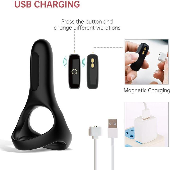 Produktbild Magic Motion Rise Cockring Black (3.70 cm)