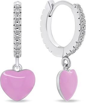 Brilio Silver - Romantic silver earrings Heart EA761WP