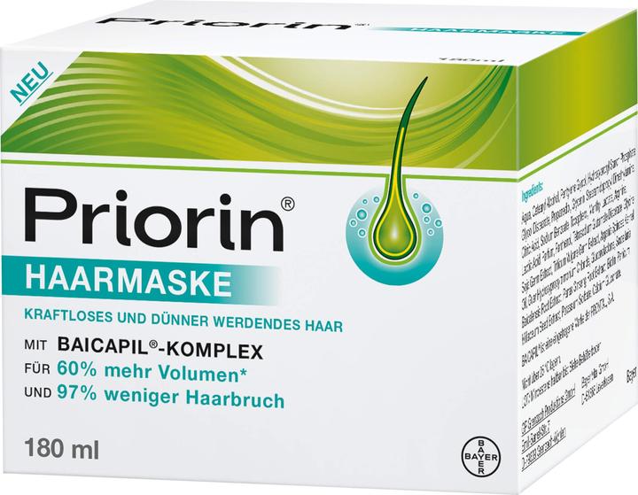 Image du produit Priorin Masque capillaire pour cheveux fragiles et clairsemés, 180 ml Masques (180 ml)