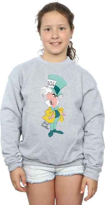 Produktbild Disney Mädchen Alice im Wunderland Klassisches Sweatshirt des Hutmachers (152, 158)