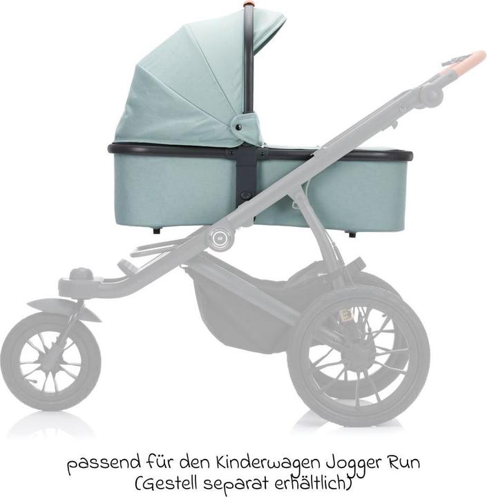 Actual product image Fillikid Kinderwagenaufsätze Babywanne für Jogger Run - Schwarz Melan