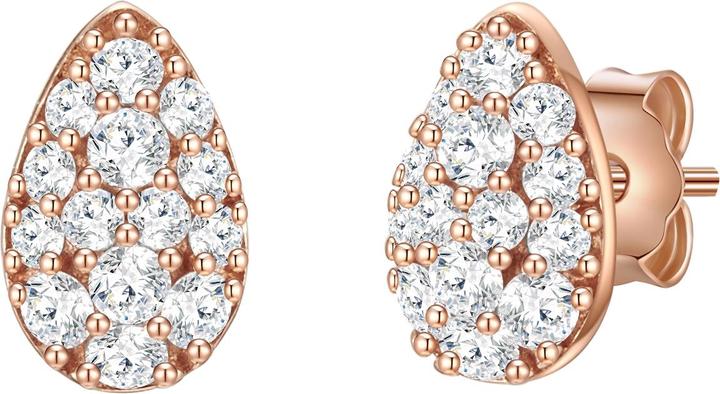 Glanzstücke München Damen Tropfen Sterling Silber Zirkonia roségold - 31980 (Sterling Silber)