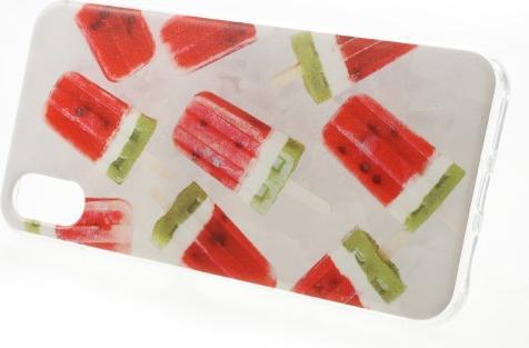 Actual product image Dulcii iPhone XS / X Slim rubber protective case water ice (Apple iPhone XS, Apple iPhone X)