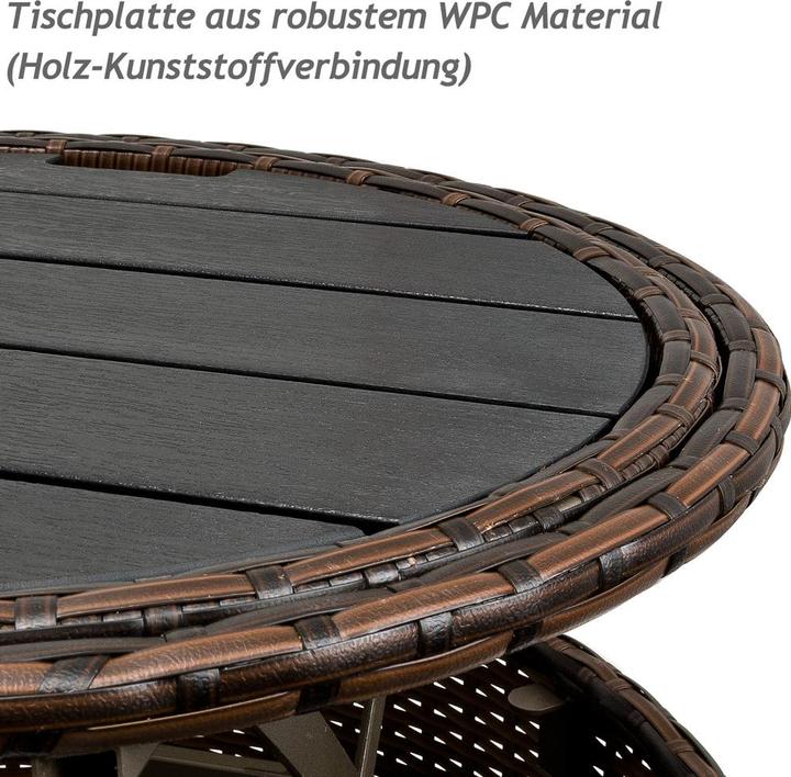 Produktbild Casaria Poly Rattan Sonneninsel
