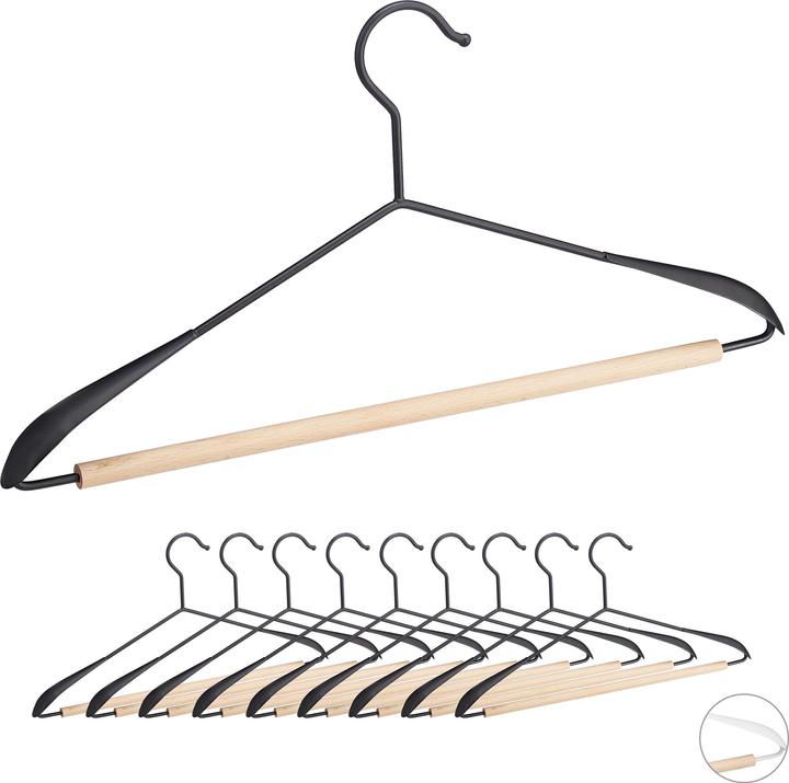 Actual product image Relaxdays Coat hanger (10 x)