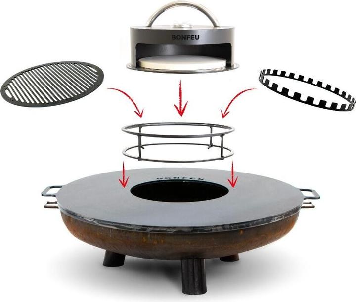Produktbild Bonfeu BonBowl Feuerschale mit Füssen (80 cm)