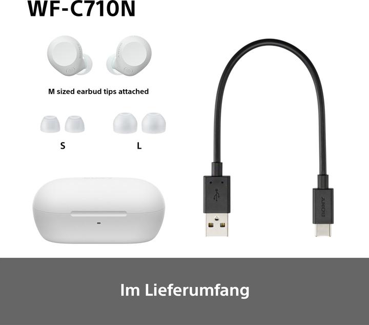 Image du produit Sony WF-C710N (NC, 8.50 h, Sans fil)