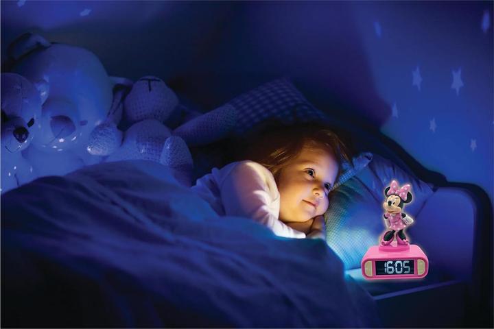 Productafbeelding Lexibook Disney Minnie wekker met 3D nachtlicht figuur en speciale ringtones
