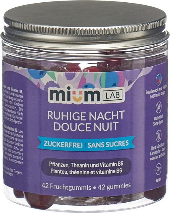 Produktbild Mium Lab Vitamingummis Ruhige Nacht (42 Stück, Gummies, 140 g)