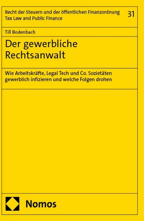 Actual product image Der gewerbliche Rechtsanwalt (German, Till Bodenbach, 2024)